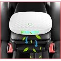 Car Air Purifier With Hepa Filter, Remove 99.9% Of Dust, Smoke, Odors, And Harmful Particles, Ideal For Car Office Bedroom, Fresh Plant Fragrance, Type-C Cable (Blck), Black