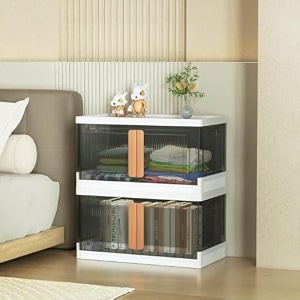sr morden collapsible wardrobe for storage  space saving wardrobe with doors  modular storage cabinet with wheel  almirah and wardrobe for baby clothes closet for bedroom living room2 layer