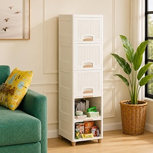 sr multi-purpose modular storage organizer for clothes kitchen amp bedroom  modular almirah for storage  stackable space saving plastic wardrobe cabinet amp storage box rack for home organizer5xl