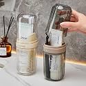 The SR Brand Plastic Portable Transparent Toothbrush Cover Case Toothbrush Holder & Anti-Bacterial Tooth Brush Holder Bathroom | Germ Protection, Ideal for Home & Travel Accessories(1 Pc,Multicolor)