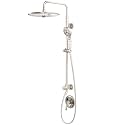 SR SUN RISE 10 Inch Shower System Handheld Showerhead & Rain Shower Combo for Easy Reach 1.8 GPM Shower Faucets Sets Complete Shower Fixtures with Valve and Trim kit, Brushed Nickel