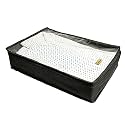 Rexin Shirt Cover | Foldable &amp; Durable Wardrobe Organizer | Shirt Organizer for Closet Storage | Shirt Organizer for Home &amp; Traveling with Transparent Window | Black, Pack of 1