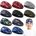 10 PCS Sweatbands for Kids Soccer Headbands Boys, Novel Style