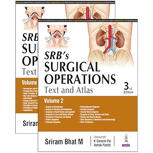 srb39s surgical operations text and atlas 2 vols set 3e for msdnb surgery postgraduates  8000 photographs step-by-step operative technique laparoscopy and robotic surgery two volume set
