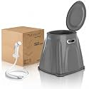 Indian to Western Toilet Converter with Jet Spray Pipe | Heavy-Duty Western Commode Chair for Eldery and Disabled | Western Toilet Seat | Premium Quality (Grey)