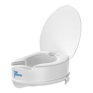 portable lightweight plastic toilet commode seat raiser elevator extension with lid cover ideal for handicap pack of 2