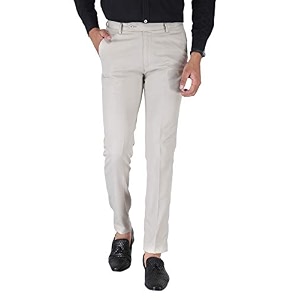 SREY Formal Trouser Pant for Men Beige