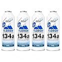 SRF FLORON R134a Refrigerant Gas Can for Car AC Systems, 450g (pack of 4)