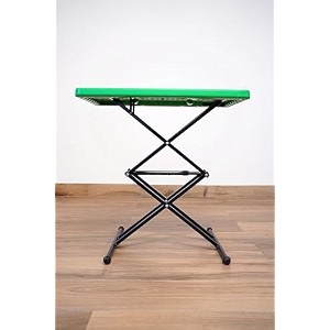 sri balaji multi utility purpose scissors tables portable  adjustable scissors table  rectangular folding scissors table  multi-purpose plastic scissors table for study green