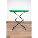 SRI Balaji Multi Utility Purpose Scissors Tables Portable | Adjustable Scissors Table | Rectangular Folding Scissors Table | Multi-Purpose Plastic Scissors Table for Study Green
