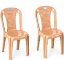 SRI GAYATHRI POLYMERS Plastic Outdoor Chair Beige