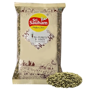 sri sauham premium moong chilka dal  500 gram  fresh split green gram  natural pasi payaru pesalu rich in protein