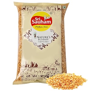 sri sauham premium toor dalarhar dal  500 gram  split red gram - naturally rich source of protein  arahar paruppu