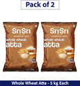 Sri Sri Tattva Whole Wheat Atta (5 kg, Pack of 2)