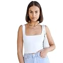 SriSaras Women's Black &amp; White Cotton Strechable Tank Tops/Crop Tops