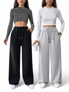SRMP TRADERS Loose Fit Women Grey Black