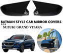 SRPHERE A1 Batman Style Car Side Mirror Covers Compatible for suzuki grand vitara Plastic Car Mirror Cover