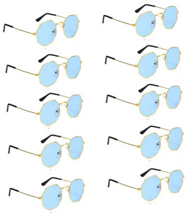 srpm uv protection retro square sunglasses 53 for men  women blue