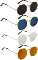 SRPM UV Protection Retro Square Sunglasses (53) (For Men & Women, Black, Blue, Silver, Yellow)