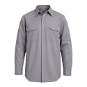 SRsafety Hi Vis FR Shirts for Men,7.0oz Long Sleeve FR Work Shirts,100% Cotton High Visibility Fire Shirt