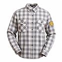 SRsafety Hi Vis FR Shirts for Men,7.0oz Long Sleeve FR Work Shirts,100% Cotton High Visibility Fire Shirt