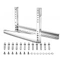 SS304 Elite Series Stainless Steel Outdoor AC Stand Wall Mount Bracket (1–2 Ton), 1.5 mm Thick, 18 Inch Arms, Complete Stainless Steel Hardware Kit