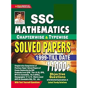 ssc mathematics chapterwise and typewise solved papers 1999 till date 11000 objective questions eng medium 3458