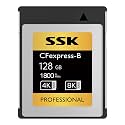SSK 128GB Professional CFexpress Type B Memory Card,High Speed CF Express Type B Card up to 1800 MB/s Read Speed and 1200 MB/s Write Speed,Camera Memory Cards for Photographers,Videographers,8K Video