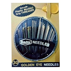 sskr 30 pcs assorted hand sewing needles - embroidery mending craft quilting with plastic mould grip threader free - inside