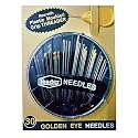 SSKR 30 Pcs Assorted Hand Sewing Needles - Embroidery Mending Craft Quilting with Plastic Mould Grip Threader (Free - Inside)