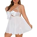 SSoShHub Women Babydoll Lingerie Plus Size Net