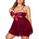 SSoShHub Women Babydoll Lingerie Plus Size Net