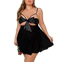 SSoShHub Women Babydoll Lingerie Plus Size Net