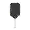 T06-T700 Carbon Fiber Pickleball Paddle Set, Comfort Firm Grip Lightweight Racquet, Edgeless Swift Swing UV Printed Waterproof Pickleball Racket for Outdoor Game (Black & White)