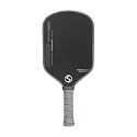 T08-T700 Carbon Fiber Pickleball Paddle Set, Comfort Firm Grip Lightweight Pickleball Racquet, Edgeless Swift Swing UV Printed Waterproof Racket for Outdoor Game (Black &amp; Grey)