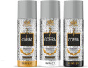 ST-JOHN Cobra Deo Fantasy 50 ml | Cobra Deo Sensual 50 ml| Cobra Deo Impact 50 ml Deodorant Spray - For Men & Women (150 ml, Pack of 3)