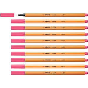 stabilo fineliner point 88 - box of 10 - light pink