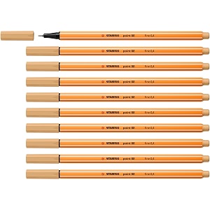 stabilo point 88 - box of 10 - light ochre