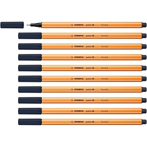 stabilo fineliner point 88 - pack of 10 - payne39s grey