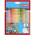 STABILO Premium Medium Fibre-Tip Pen Pen 68 - Pack Of 18 - Assorted Colours