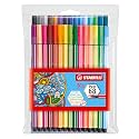 STABILO Pen 68 Sketch Pen Set - Pack of 30 (Multicolour)