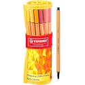 STABILO Point 88 Fineliner Pen - Assorted Colours (Pack of 25) Pack of 25