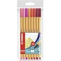 Fineliner - STABILO Point 88 - Wallet of 8 - Shades of Red