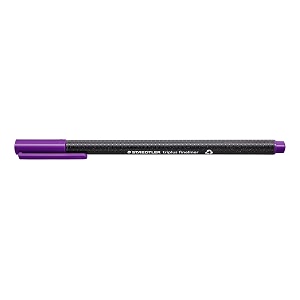 staedtler 334-6 triplus fineliner tip pen - violet- pack of 10