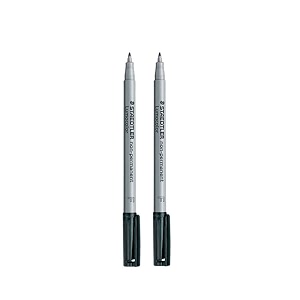 staedtler lumocolor non permanent water soluble marker boldpack of 2 black