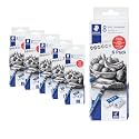 STAEDTLER Mars Lumograph Sketching pencils, 8-pieces per set, 6-pack