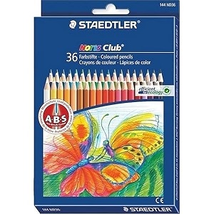staedtler noris club colouring pencils 36 shades