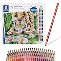 STAEDTLER Triangular Colored Pencils Set, 72 Pack: Ergonomic Colored Pencils in Tin for Drawing, Coloring, Shading &amp; School Projects – Soft Blendable Core Art Pencils for Students, Adults &amp; Artists
