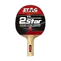 STAG GLOBAL 1 Star Table Tennis Racket | TTFI Approved Pimpled Rubber | Speed 50, Spin 70, Control 97 | Wood Blade with Straight Shakehand Handle | Suitable for Hobby, Beginners (1 Star)