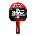 STAG GLOBAL 1 Star Table Tennis Racket | TTFI Approved Pimpled Rubber | Speed 50, Spin 70, Control 97 | Wood Blade with Straight Shakehand Handle | Suitable for Hobby, Beginners (1 Star)